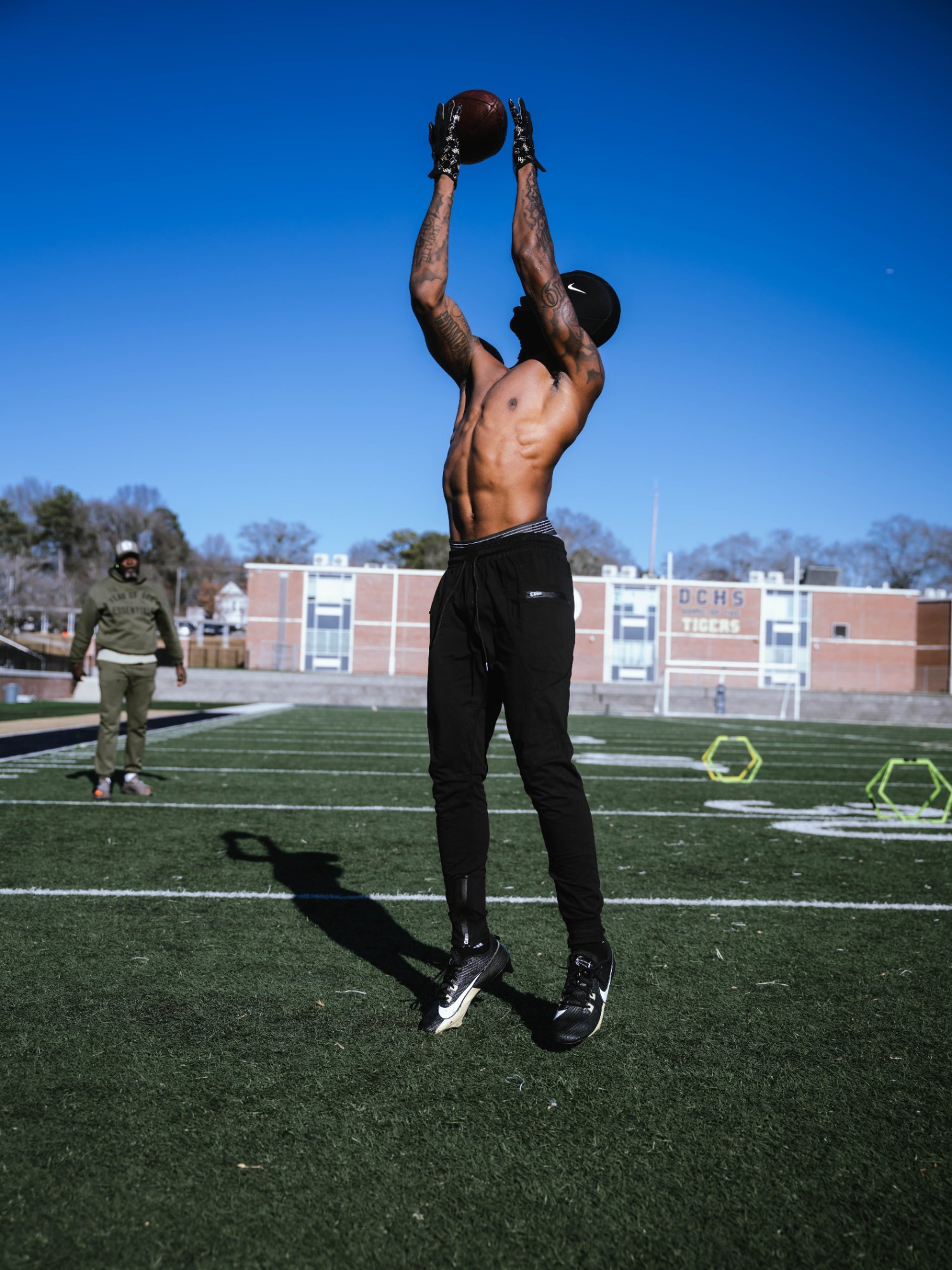 Event photography - athlete catching ball